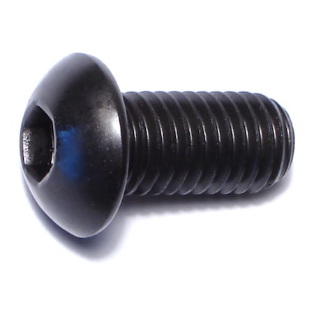 Midwest Fastener M10-1.50 Socket Head Cap Screw, Button, Black Oxide Steel, 20 mm Length, 4 PK 75988